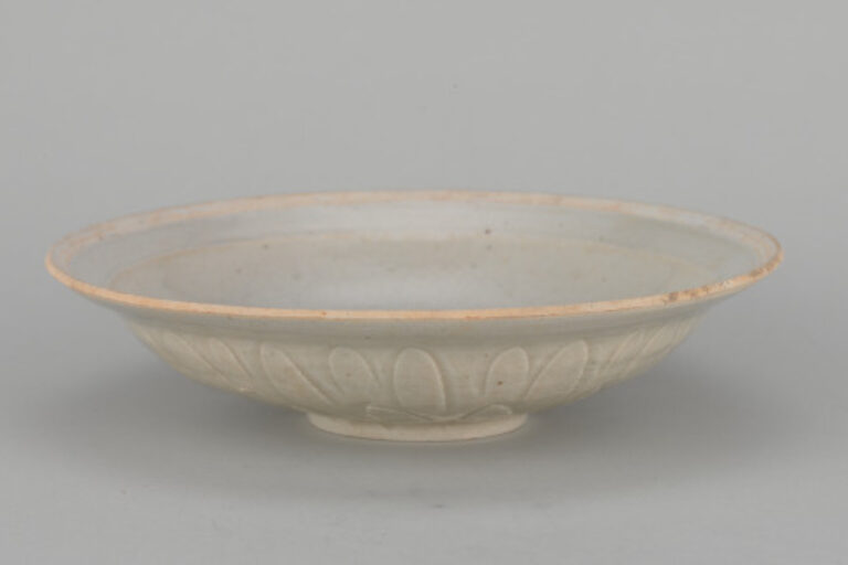 Qingbai Dish with Raised Flower Design