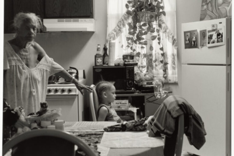 GRANDMA RUBY AND J.C. IN HER KITCHEN