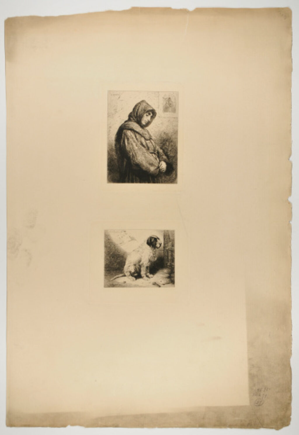 Franciscan Monk in Rome; English Griffon