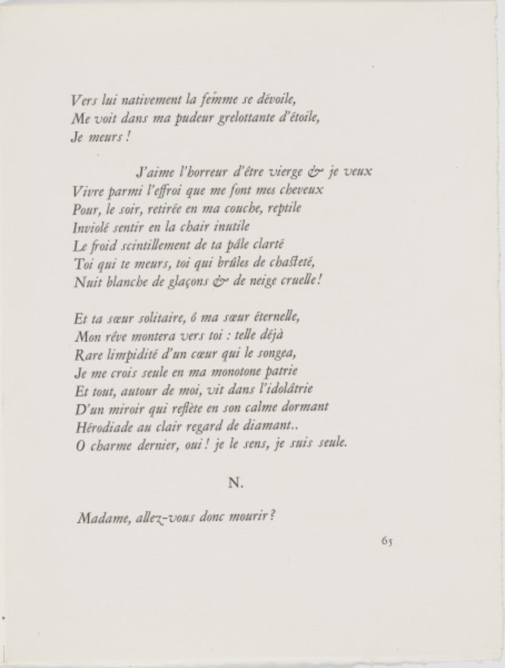 Arranging the Hair of Hérodiade (published state on page proof) - Image 3