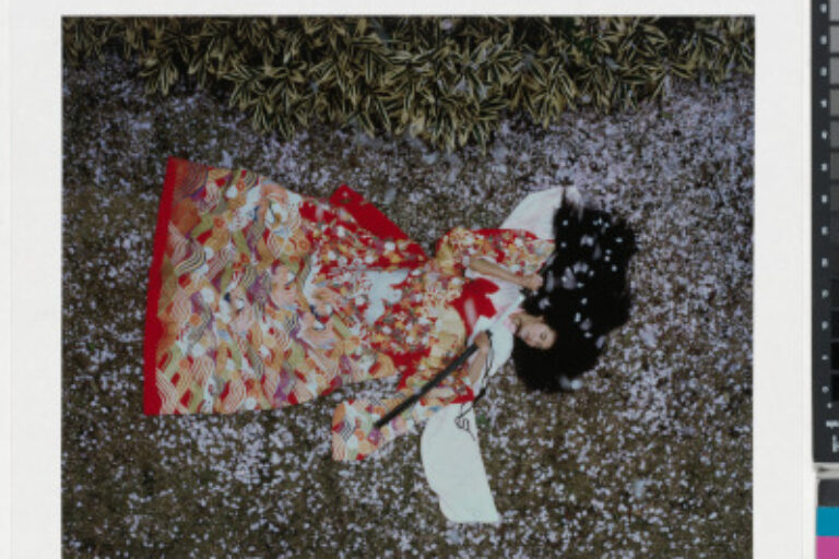 UNTITLED (GIRL IN A PATTERNED KIMONO LYING DOWN)