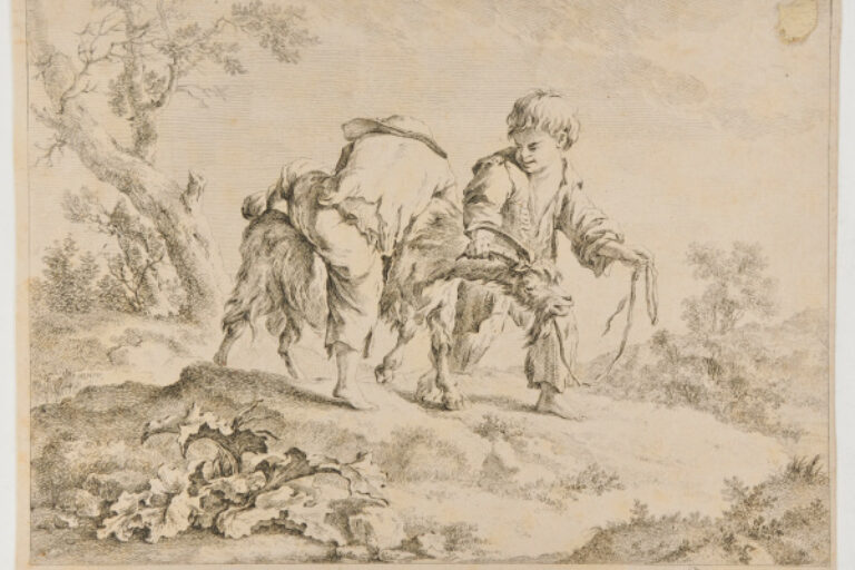 TITLE PLATE/PLATE 1 FROM THE SERIES "BOOK OF DIFFERENT SUBJECTS OF FIGURES AND ANIMALS BY H. ROOS"