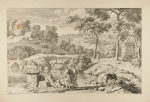 Idyllic Landscape with Three Men in Foreground