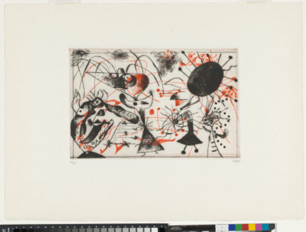 Plate 6 from the “Série noire et rouge” - Image 1