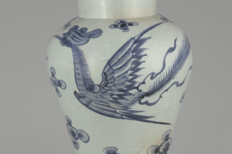 Jar with Phoenix Design