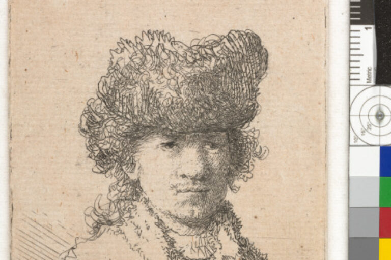 SELF-PORTRAIT IN A FUR CAP: BUST