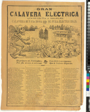 Gran calavera eléctrica, que se les va a regalar, calavera muy fachosa de pura electricidad