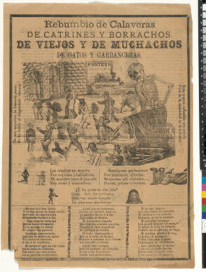 Rebumbio de Calaveras de catrines y borrachos, de viejos y de muchachos de gatos y garbanceras