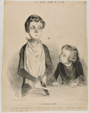 The First Shave. You really want to be able to shave, isn’t that true little brat? Well, you’v got to wait until you are fifteen, like me!