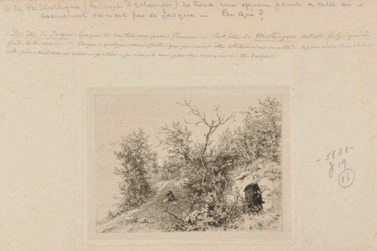 LANDSCAPE WITH FIGURE SEATED ON A HILLSIDE