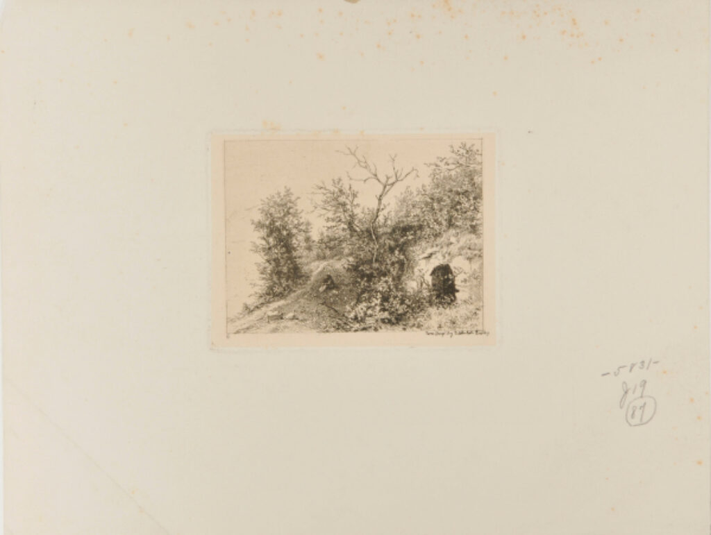 Landscape with Figure Seated on a Hillside