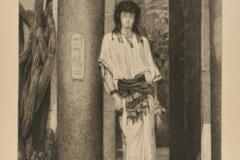 AN EGYPTIAN IN A DOORWAY