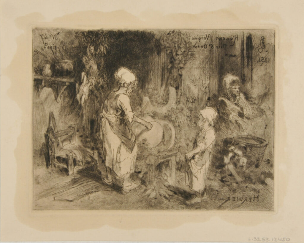 Interior of a Butcher Shop