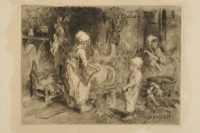 Interior of a Butcher Shop