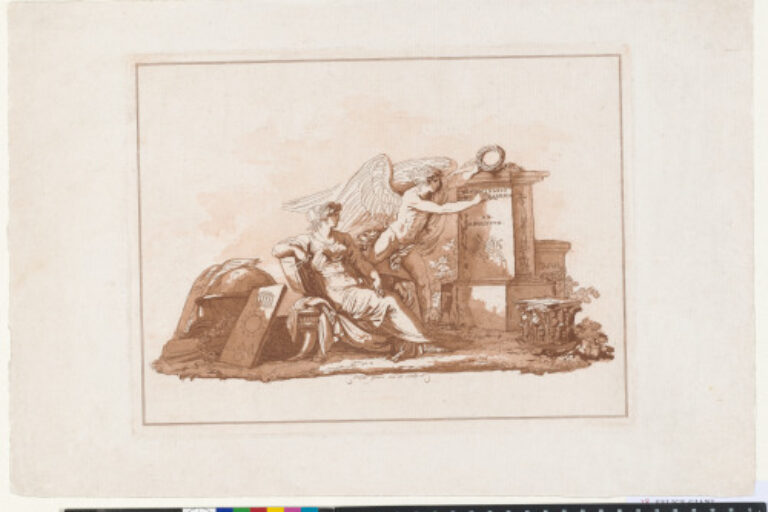 PERSONIFICATION OF ARCHITECTURE WITH THE GENIUS OF THE FINE ARTS