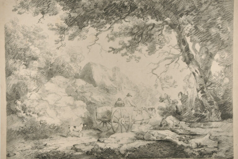 LANDSCAPE WITH WAGON