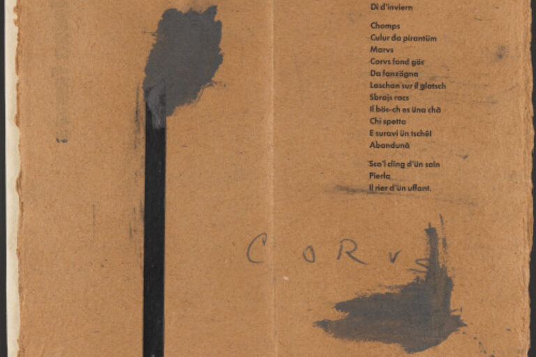 RHAETO-ROMANSH POEMS WITH DESIGNS BY NOT VITAL
