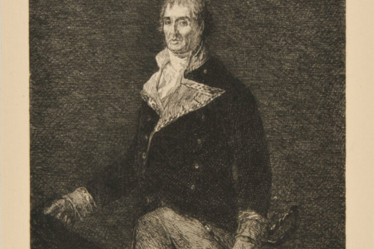 PORTRAIT OF A MAN HOLDING A SWORD