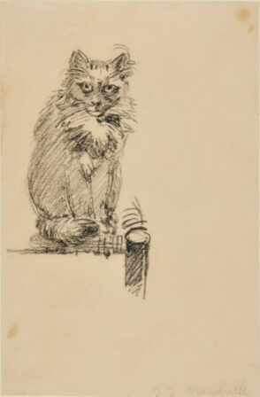 Study of a Cat; Page from a Sketchbook