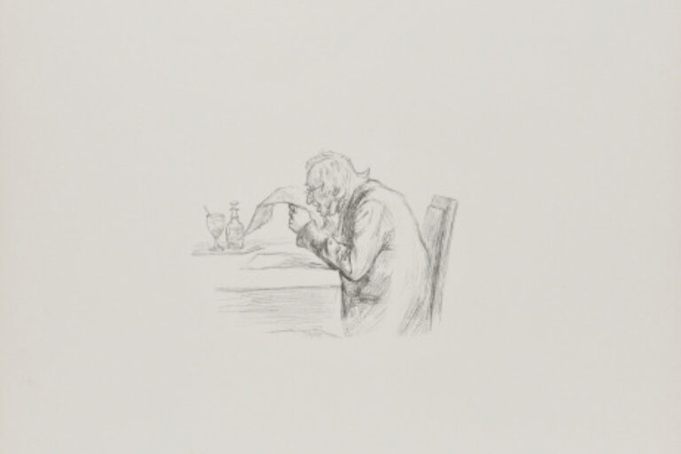 MAN READING NEWSPAPER