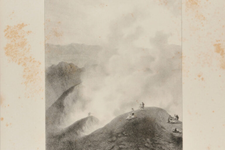 NAPLES - VIEW OF THE CRATER OF MOUNT VESUVIUS
