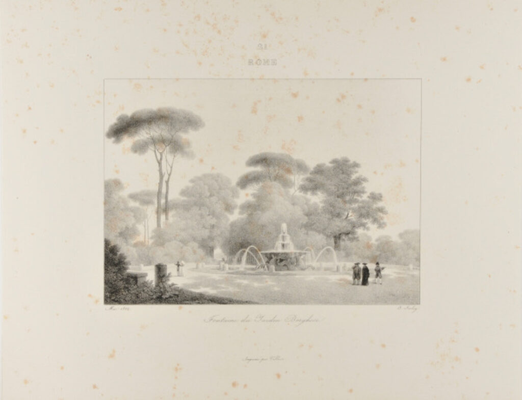 Rome – Fontaine du jardin Borghese