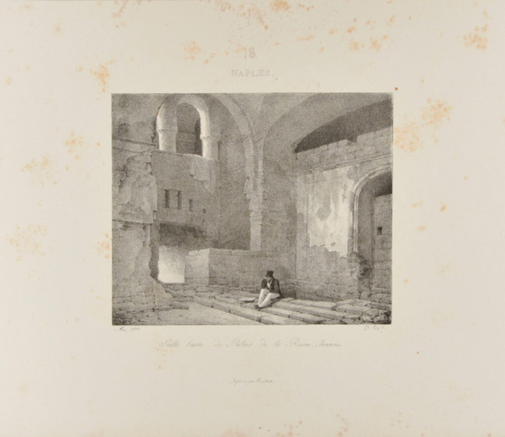 Naples – salle basse du palais de la reine Jeanne