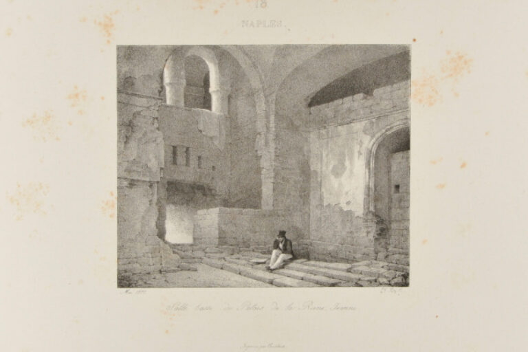 NAPLES - VIEW OF THE RUINED PALACE OF JOAN OF NAPLES