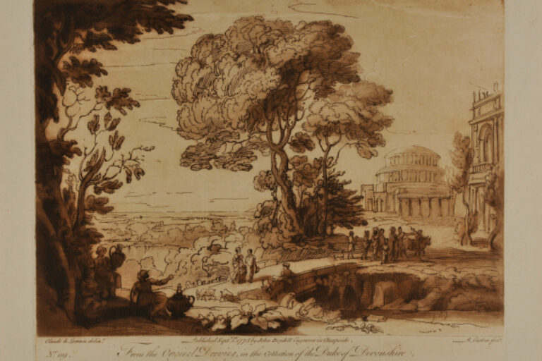 LANDSCAPE, WITH A PROCESSION TO THE TEMPLE OF APOLLO, ON THE ISLAND OF DELOS