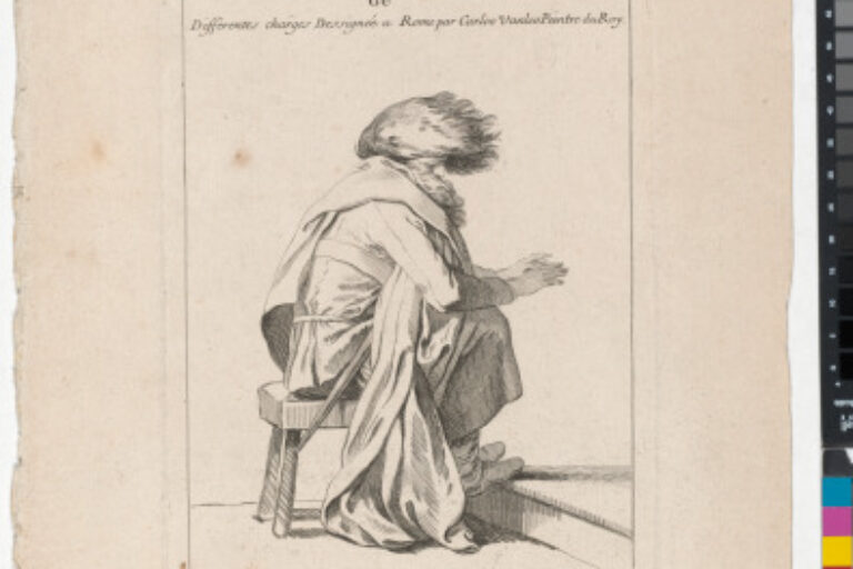 COLLECTION OF DIFFERENT OVER-ACTING TYPES DRAWN IN ROME BY CARLE VAN LOO, PAINTER TO THE KING