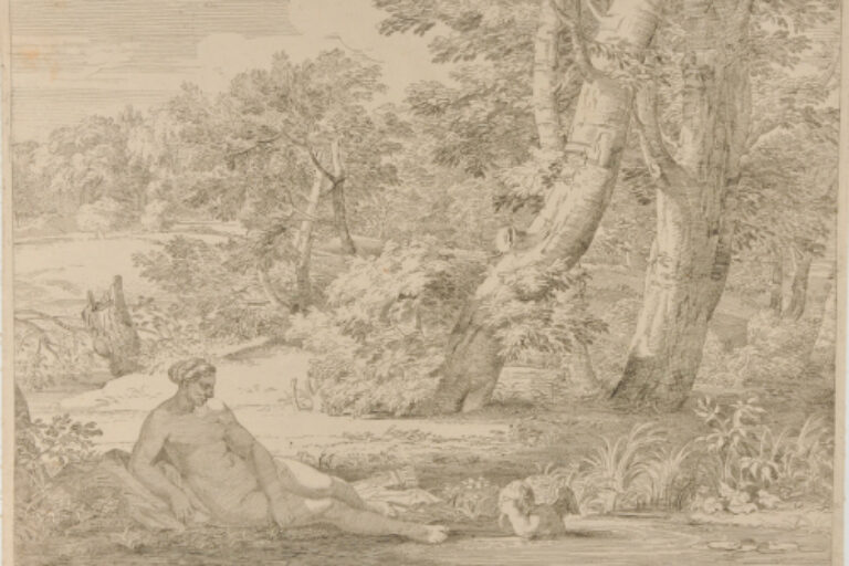 LANDSCAPE WITH CUPID BATHING, BEING WATCHED BY VENUS