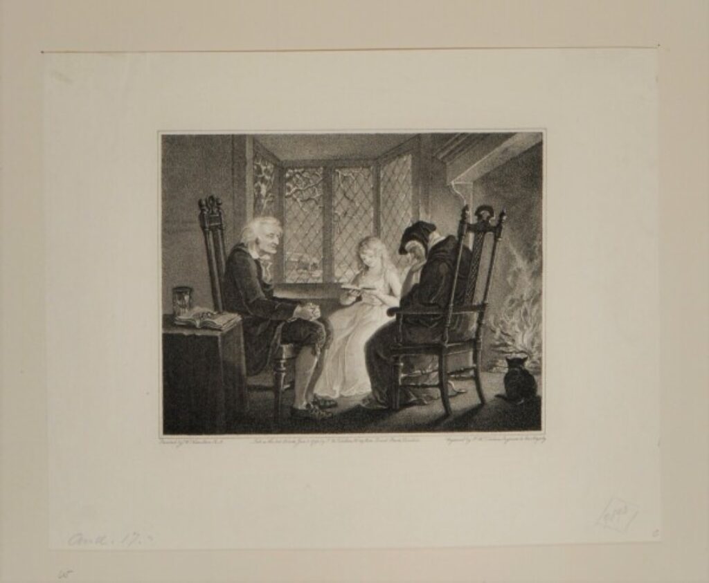 Girl Reading to Elderly Couple - Image 2