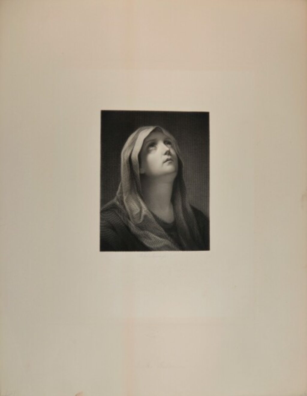 Head of the Virgin Looking Upwards