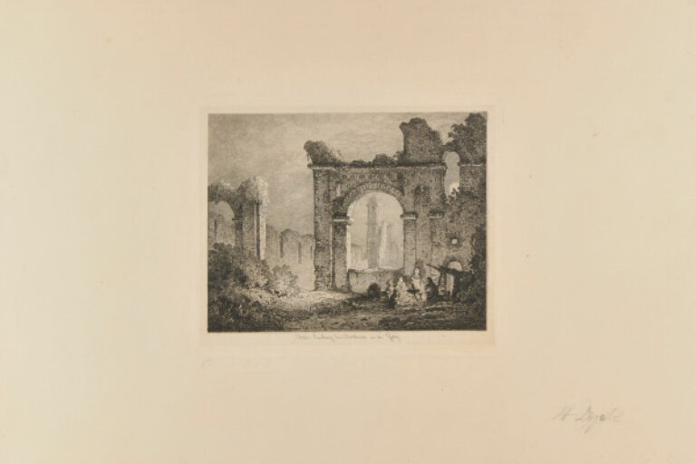 RUINS OF LIMBURG ABBEY BY MOONLIGHT