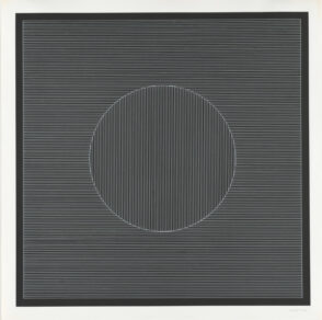 Nine Geometric Figures (White Lines on Black)