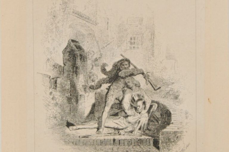 BATTLE SCENE WITH SOLDIERS FIGHTING