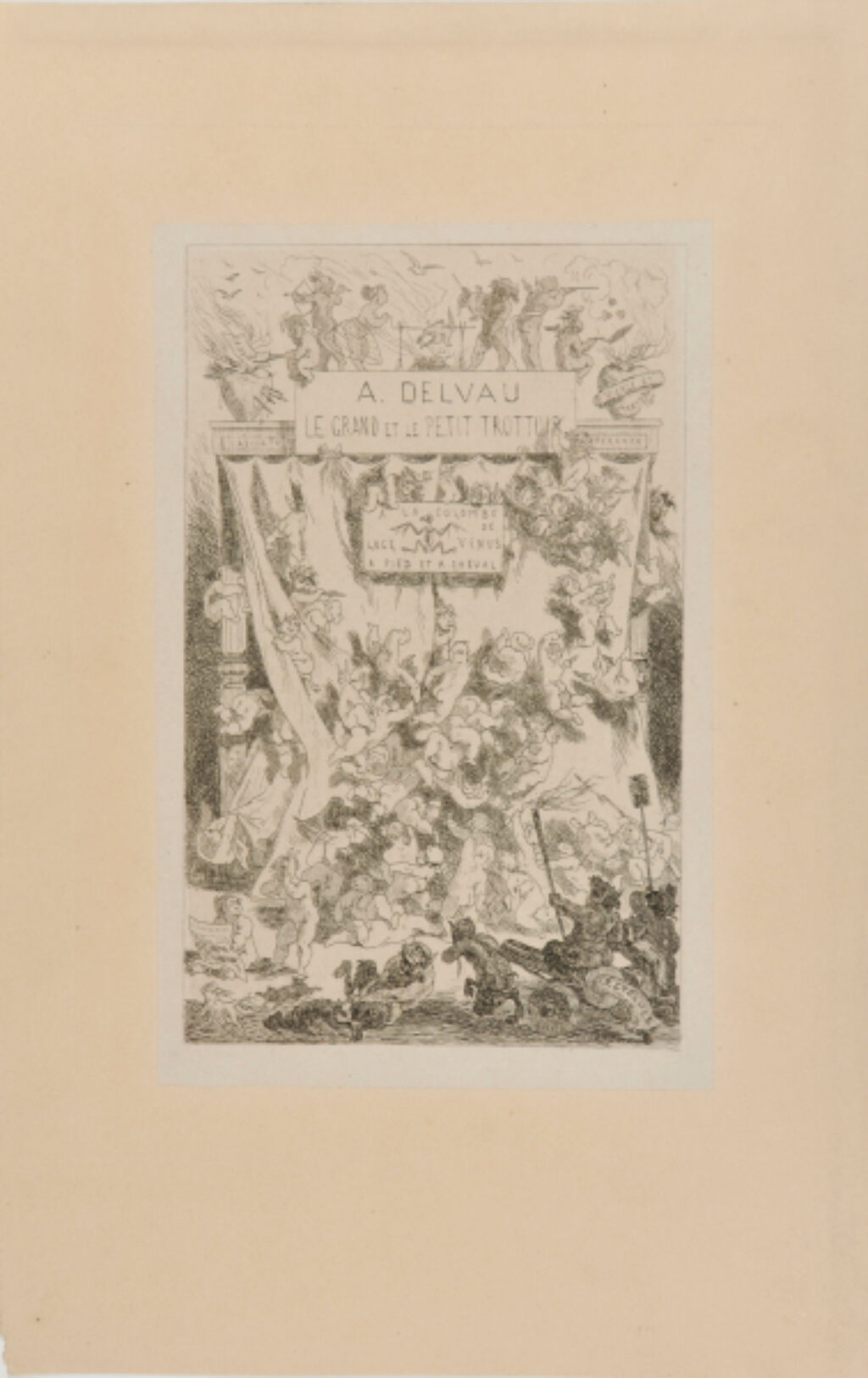 Title page for A. Delvau’s ‘Le Grand et le Petit Trottoir’