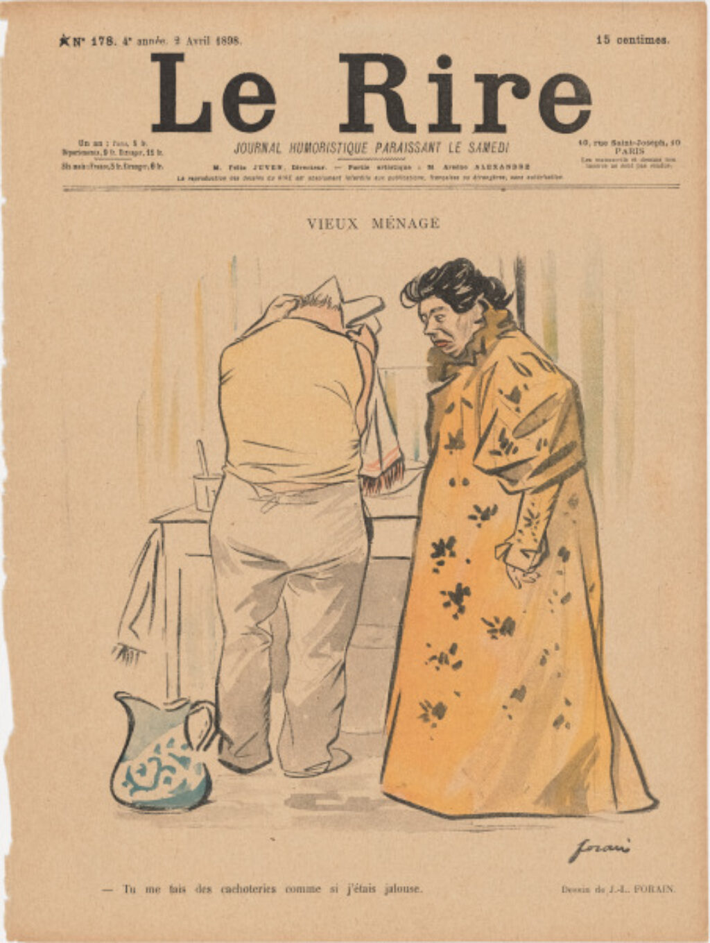 Tu me fais des cachoteries comme si j’étais jalouse.