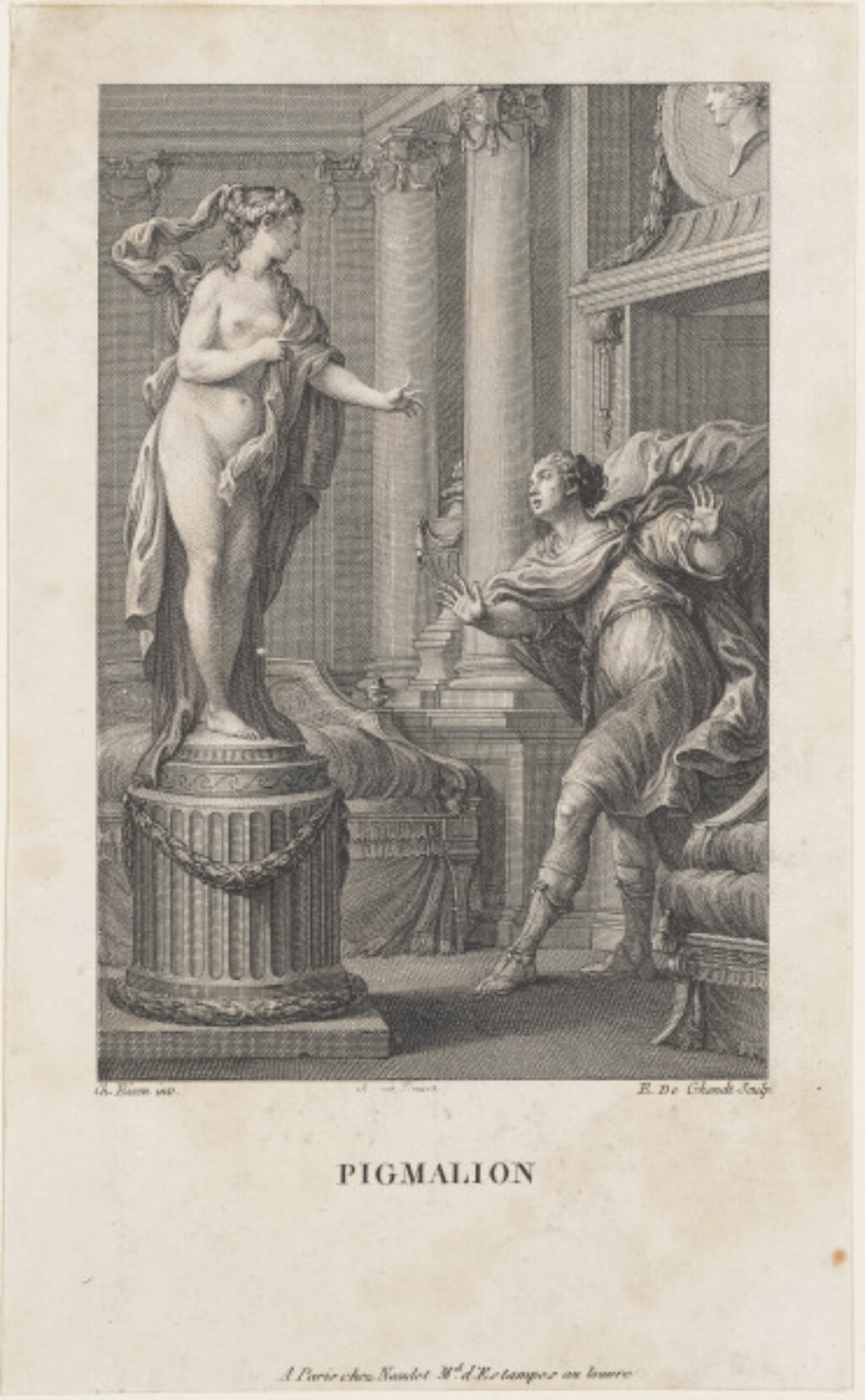 Pygmalion in Love with his Statue of Galatea