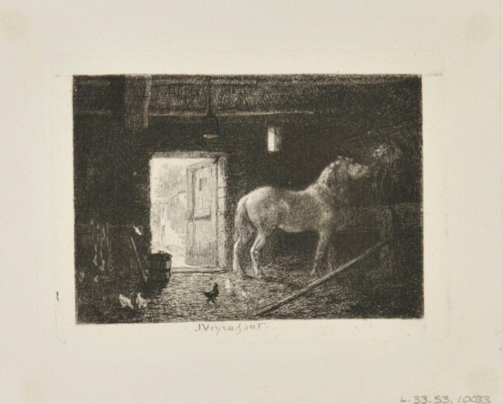 Intérieur d’étable