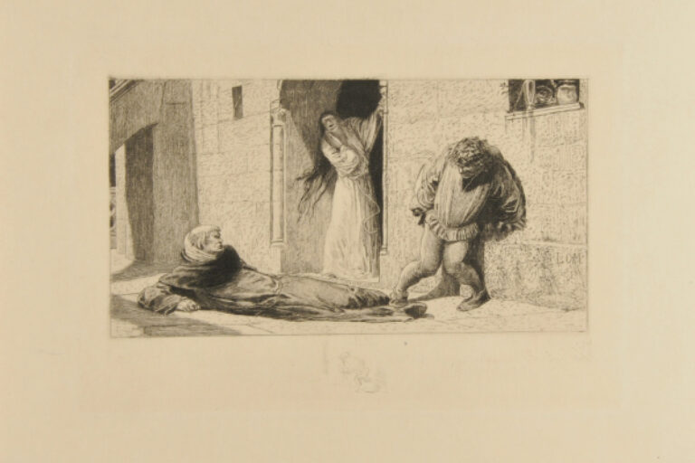 The Hunchback Rescuing Esmeralda from the Priest