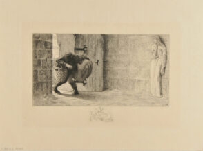 The Hunchback Bringing Supplies to Esmeralda