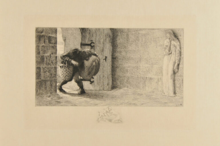 The Hunchback Bringing Supplies to Esmeralda