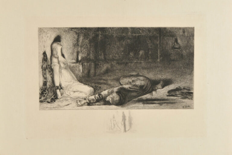 THE PRIEST PLEADING WITH ESMERALDA IN PRISON