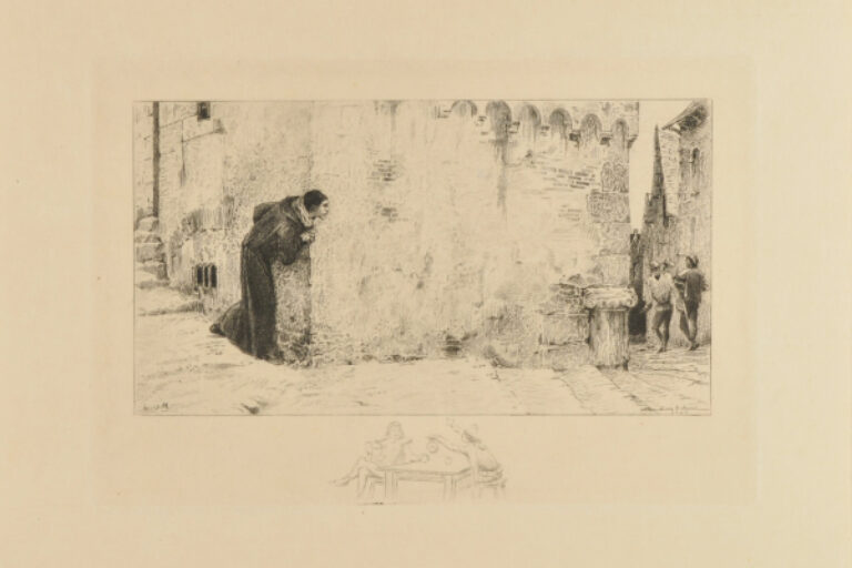 THE PRIEST FOLLOWING THE STUDENTS