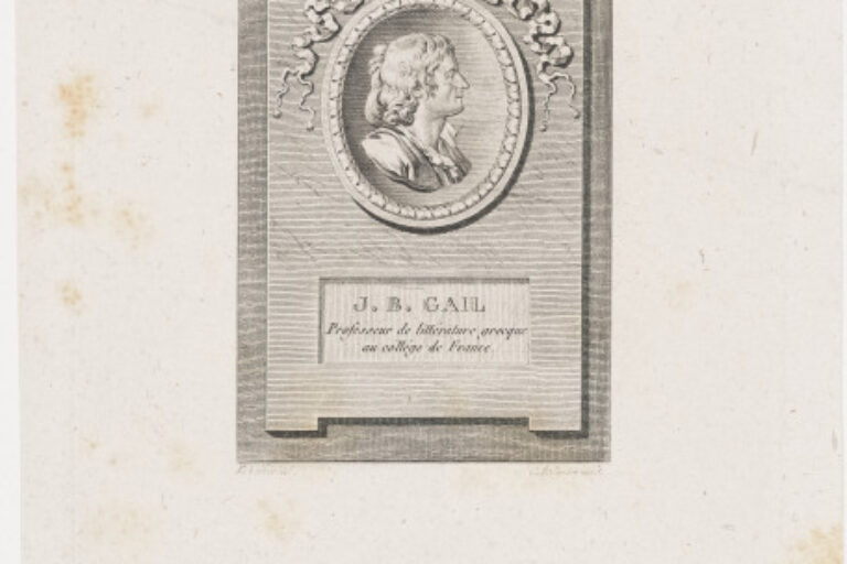 J. B. GAIL, PROFESSEUR DE LITTERATURE GREEQUE, AU COLLEGE DE FRANCE