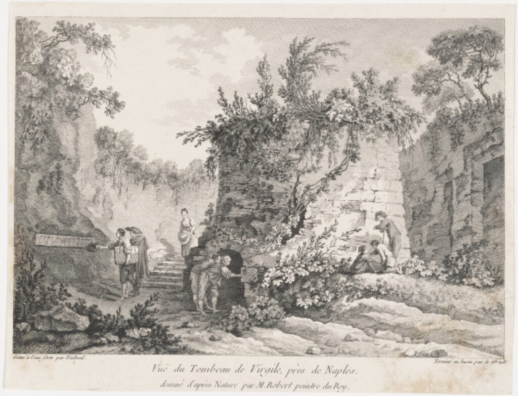 Vue du Tombleau de Virgile, près de Naples