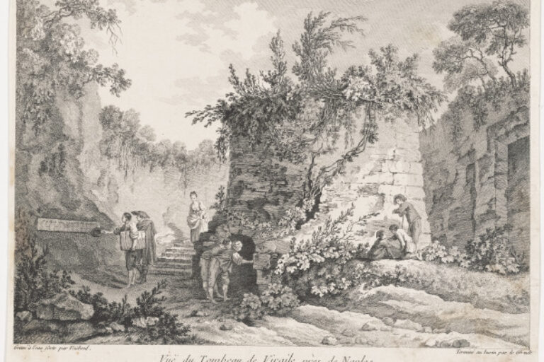 VUE DU TOMBLEAU DE VIRGILE, PRÈS DE NAPLES