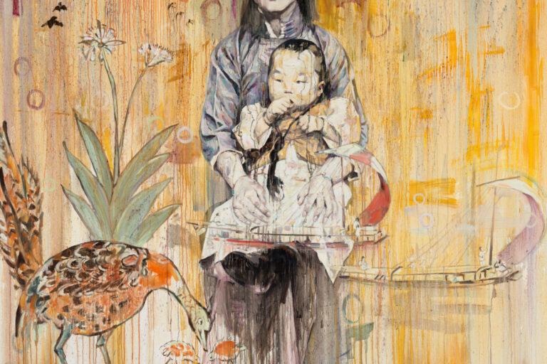 MOTHER AND CHILD BY GRAND CANAL