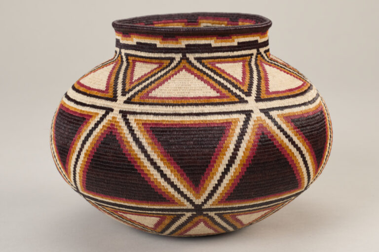 Basket with Triangles Design